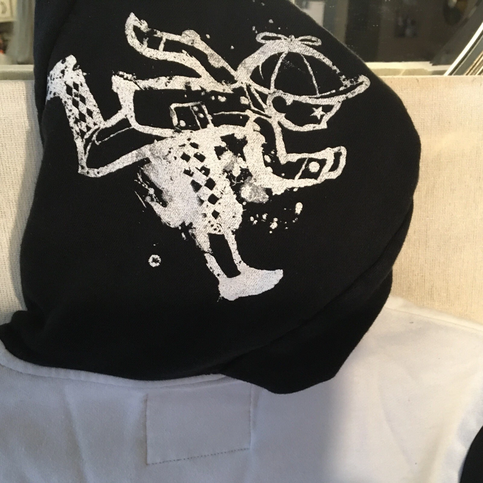 play clothes est. 1977 our gang men’s sweatshirt Y2K sz M black/white - product detail image 6