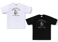 A BATHING APE Men's HIGH TONE BLEACH GENERAL MADE TEE 1L30110046 z