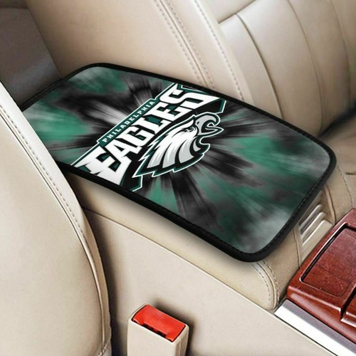 Philadelphia Eagles Armrest Cushion Auto Handrail Box Cover Center Console Pad - Picture 7 of 20