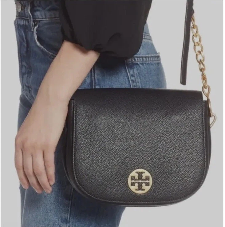Everly leather flap saddle best sale bag