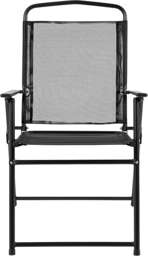 Patio Set with Umbrella Four Chairs Table Outdoor Dining Deck Porch Metal Glass - Picture 5 of 10