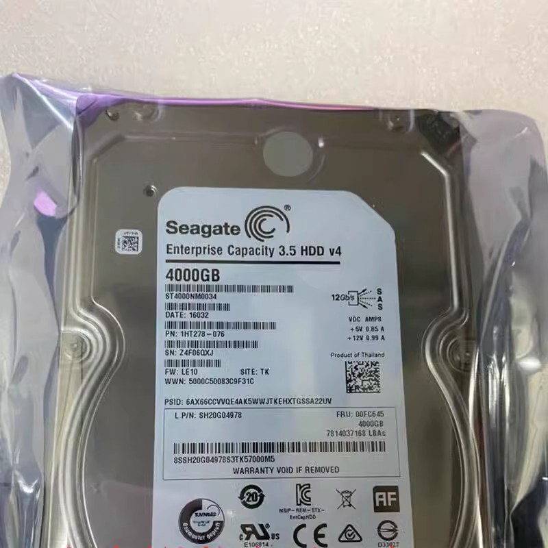 Seagate Enterprice Capacity 4TB,Internal, 7200 RPM, 3.5