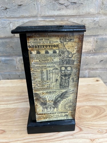 Steampunk inspired Wooden Wardrobe style Jewellery Box 26cm x 21cm x 13cm - Picture 5 of 10