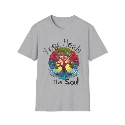 Funny Yoga T shirt Graphic Print T shirt Unisex Novelty Tee Soft style T-Shirt - Picture 18 of 19