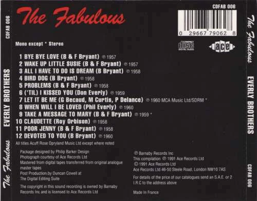Everly Brothers - The Fabulous Everly Brothers CD Comp - Bild 2 von 3