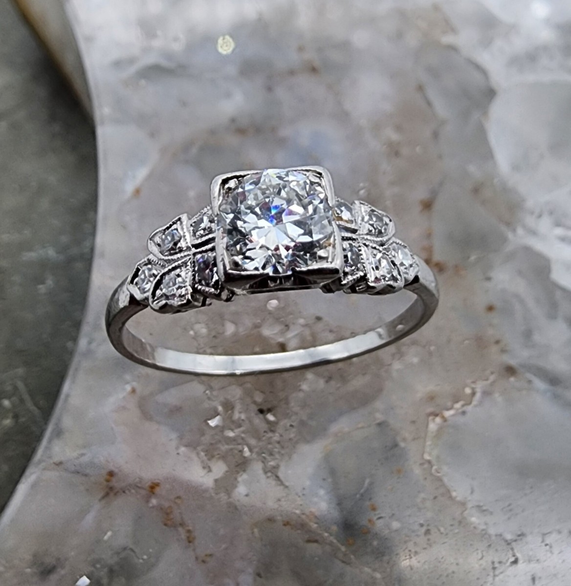 6/美品 Pt900 ダイヤ0.438ct(G-SI1-GOOD) リング 指輪 6/美品 Pt900 ダイヤ0.438ct(G-SI1-GOOD) リング 指輪