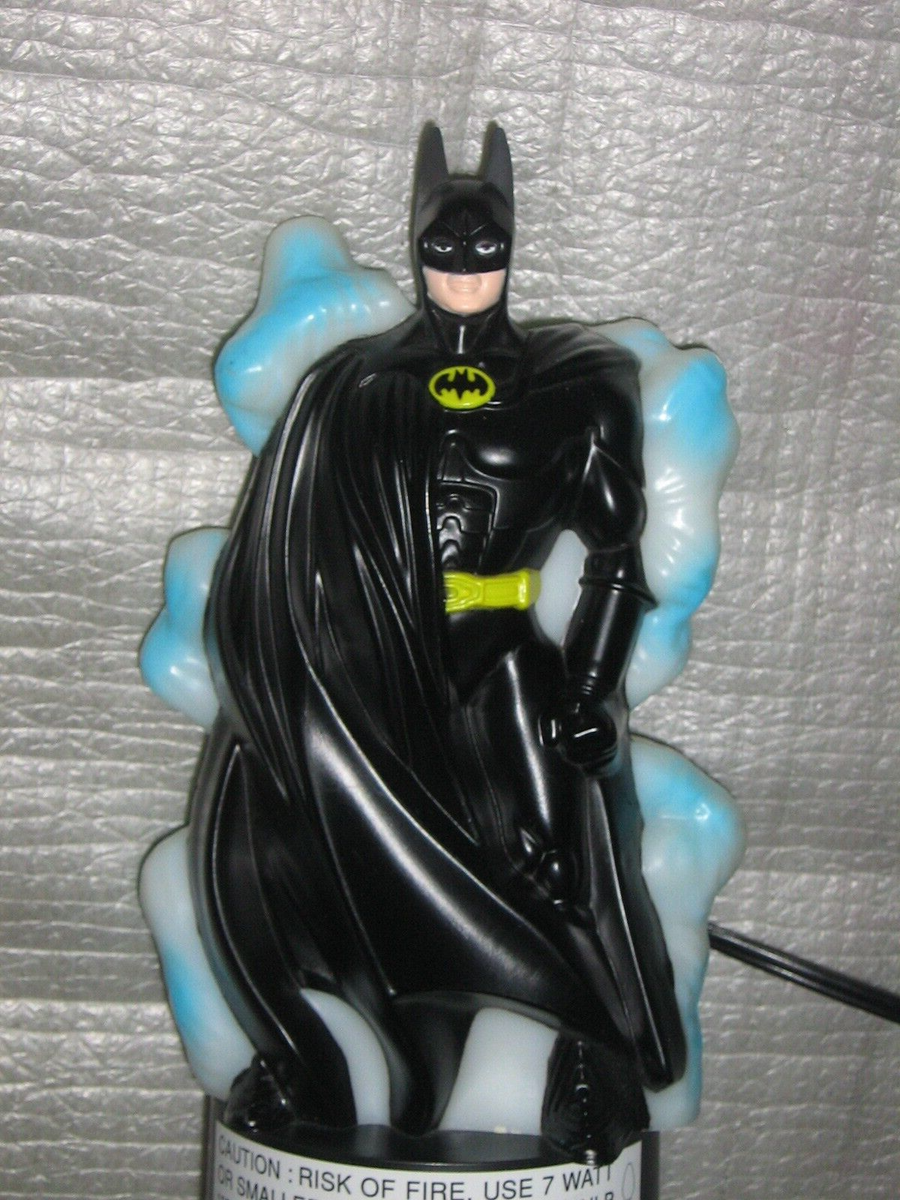 1992 Batman Light Up Bedside Lamp Figure Soft Glow Lite Street