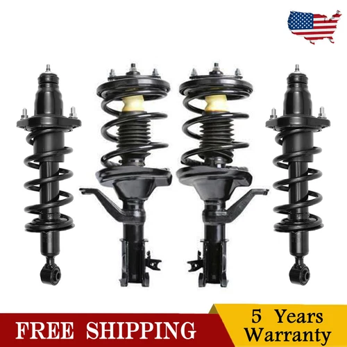 4pcs Front Rear Complete Quick Struts Shocks For Honda Civic 2003 2004 2005 1.7L