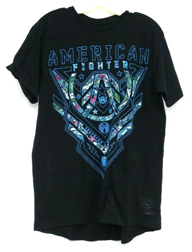 New American Fighter Buckle Mens Black 