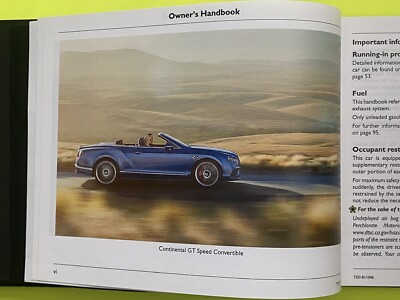 2015 Bentley Continental GT Convertible Owners Manual Navigation