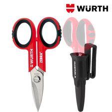 Forbici Elettricista Inox con Portaforbice - WÜRTH