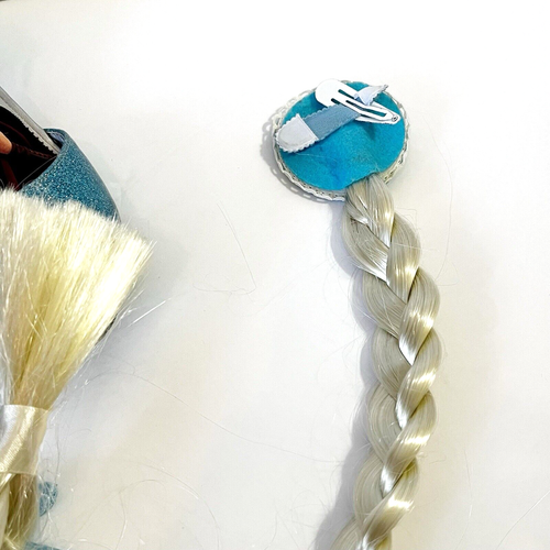 Elsa Frozen Accessories Costume Gloves Braid Shoes Sz 13 Princess Barbie Purse - Picture 4 of 11