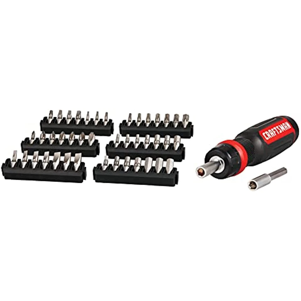 CRAFTSMAN RATCHETING SCREWDRIVER, 44PC (CMHT68017), Red - Image 3 of 4