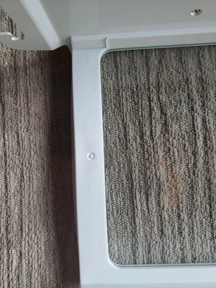 Estante delgado de vidrio para refrigerador Maytag con marco y soportes 128855 Foto 4 de 4