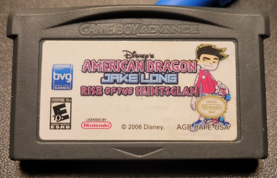 AMERICAN DRAGON JAKE LONG RISE OF THE HUNTSCLAN Nintendo Game Boy Advance GBA VG