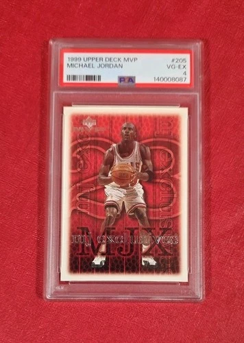 1999 Upper Deck MVP #205 Michael Jordan Chicago Bulls NBA Card PSA 4