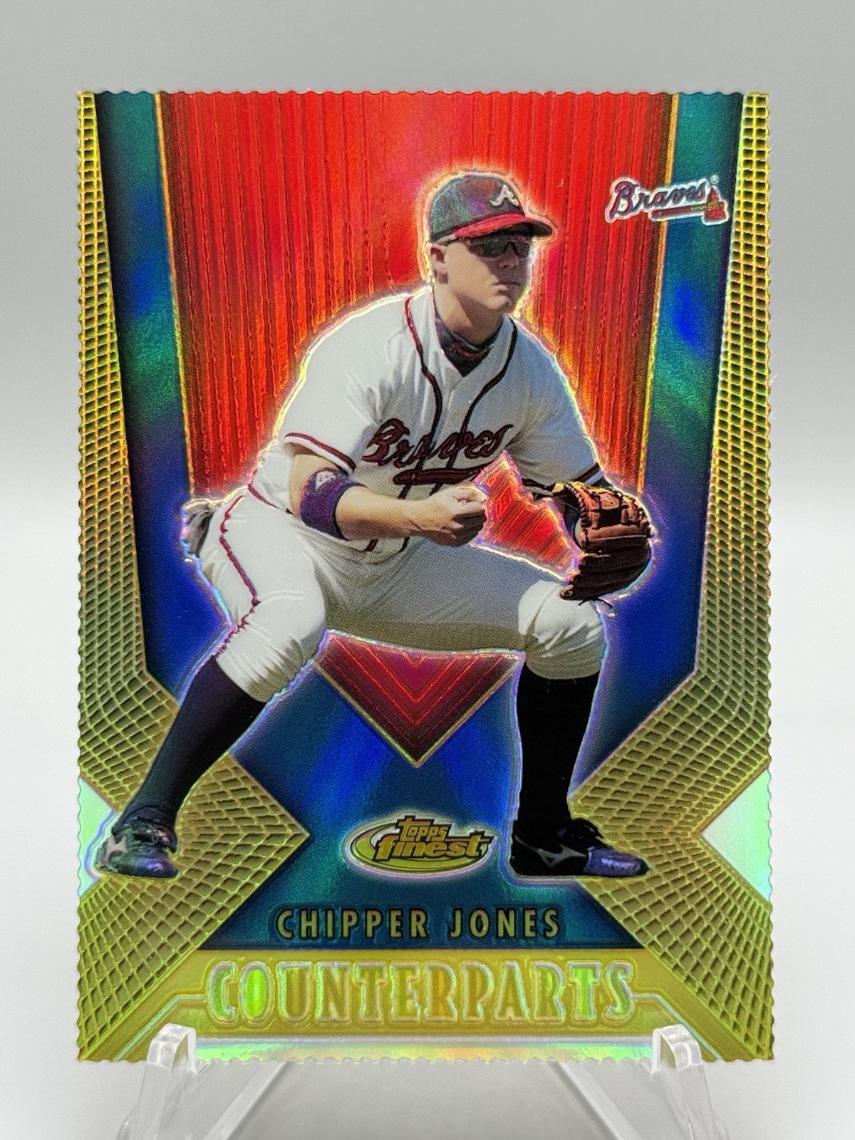 2000 Topps Finest CHIPPER JONES & CAL RIPKEN JR Counterparts Gold Refractor #275