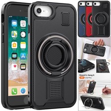 For Apple iPhone 6 6s 7 8 4.7inch Phone Case Rugged Shockproof Ring Stand Cover