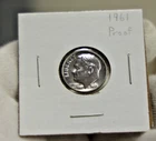 1961 US Roosevelt Proof Silver Dime 10c Gem Proof!!!