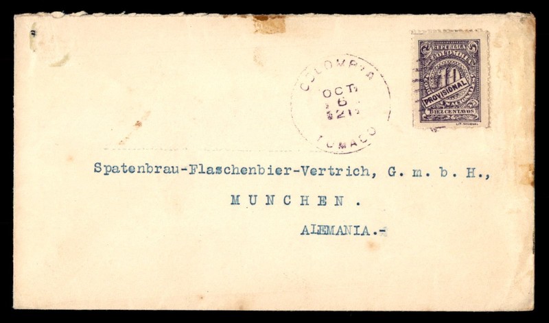 Mayfairstamps Colombia Tumaco to Munich Germany Cover cca_27087