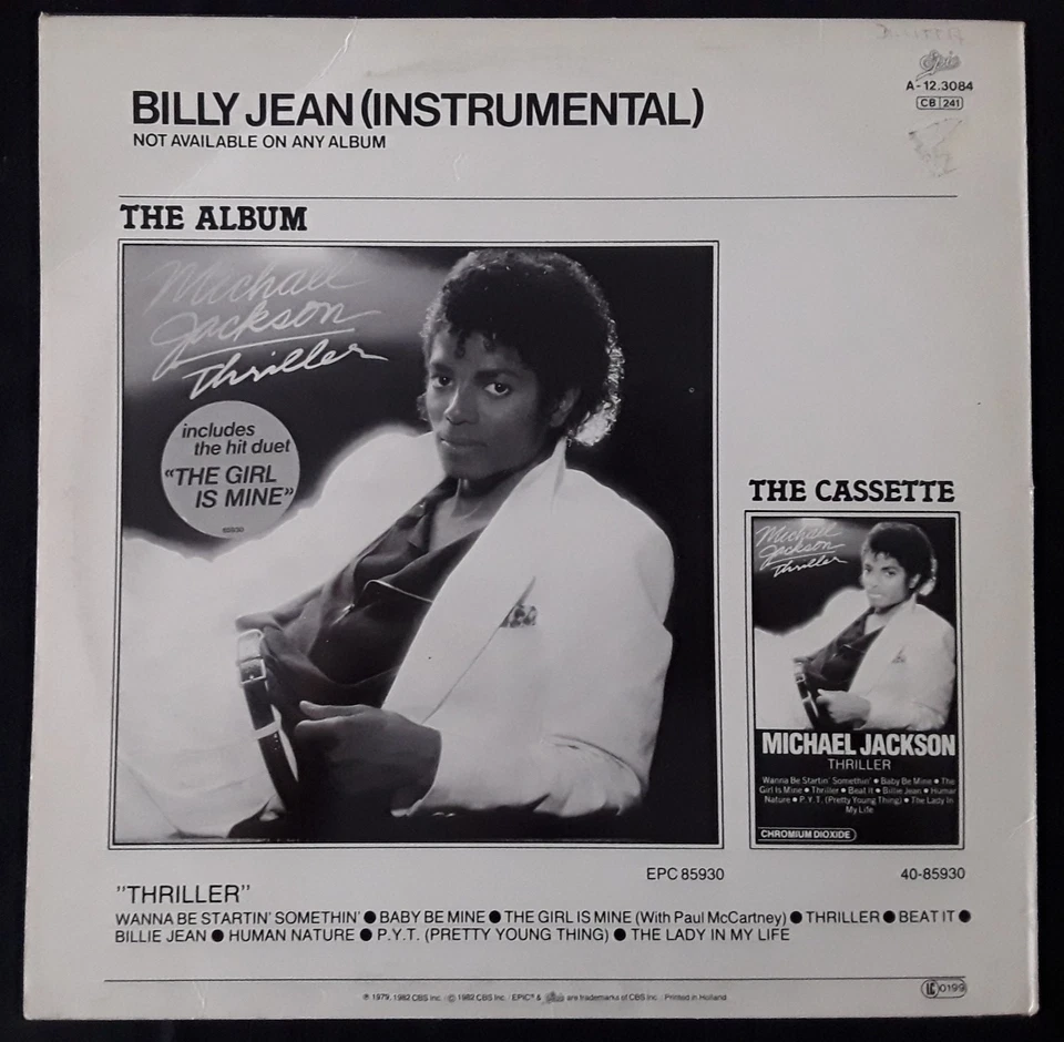 Michael Jackson – Billie Jean - Maxi 33T - 12" - EU 1983 - VG/VG - Photo 2/2