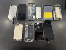 Lot Of 6 Mixed Apple iPhone 5 and 4 FOR SCRAP or PARTS ONLY