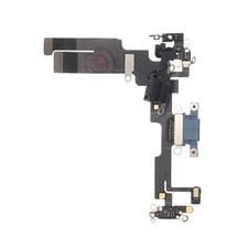 Black OEM Charging Port Dock Mic Flex Cable Adapter Component For iphone 14