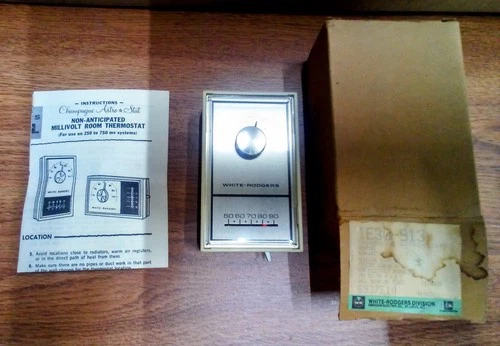 Champagne Astro Thermostat 1E30-913 from White-Rodgers Division by Emerson