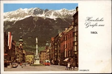 Gruss Aus Innsbruck Tyrol vintage postcard z753