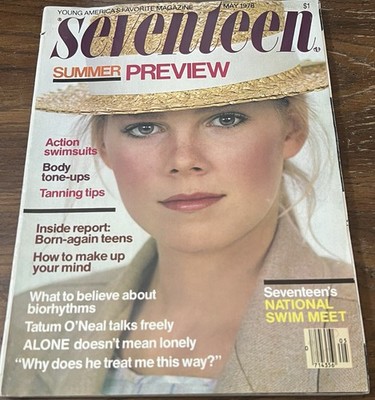 海外　ティーン　雑誌 Lot of 2 Seventeen Magazines May 1978 & July 1978 Vintage Fashion