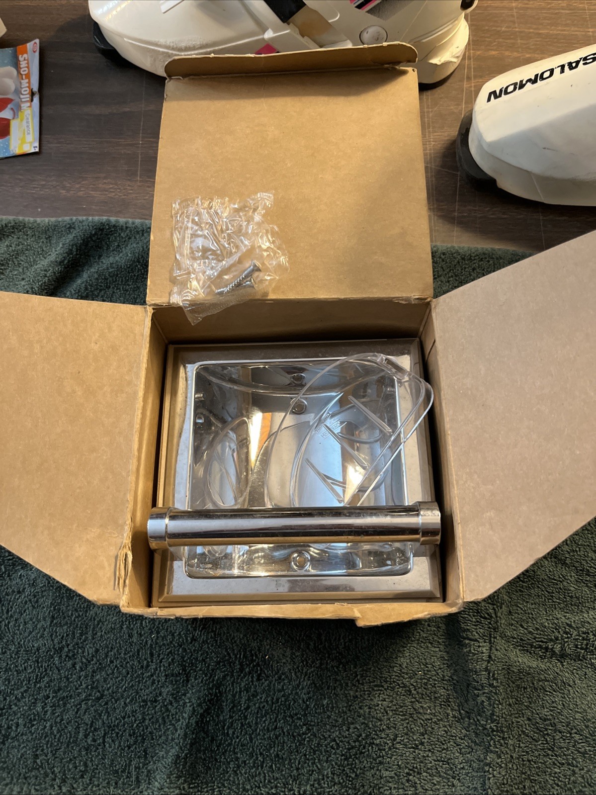 Vintage (NOS) Hall- Mack Coronado #665 Recessed Soap&Grab (New) Chrome MCM