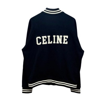 Celine Teddy Jacket Mens M Black Logo Blouson Used
