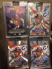 4-Joe Montana Cards 1 Haunted Hits 4/4 And 3 Comix Bang 3/5,8/15,8/18