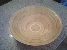 LARGE BAMBOO BOWL WITH LACQUER FINISH
