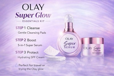Olay Super Glow Essentials Mini Set Niacinamide Vitamin C SPF 30 Hydrating Face