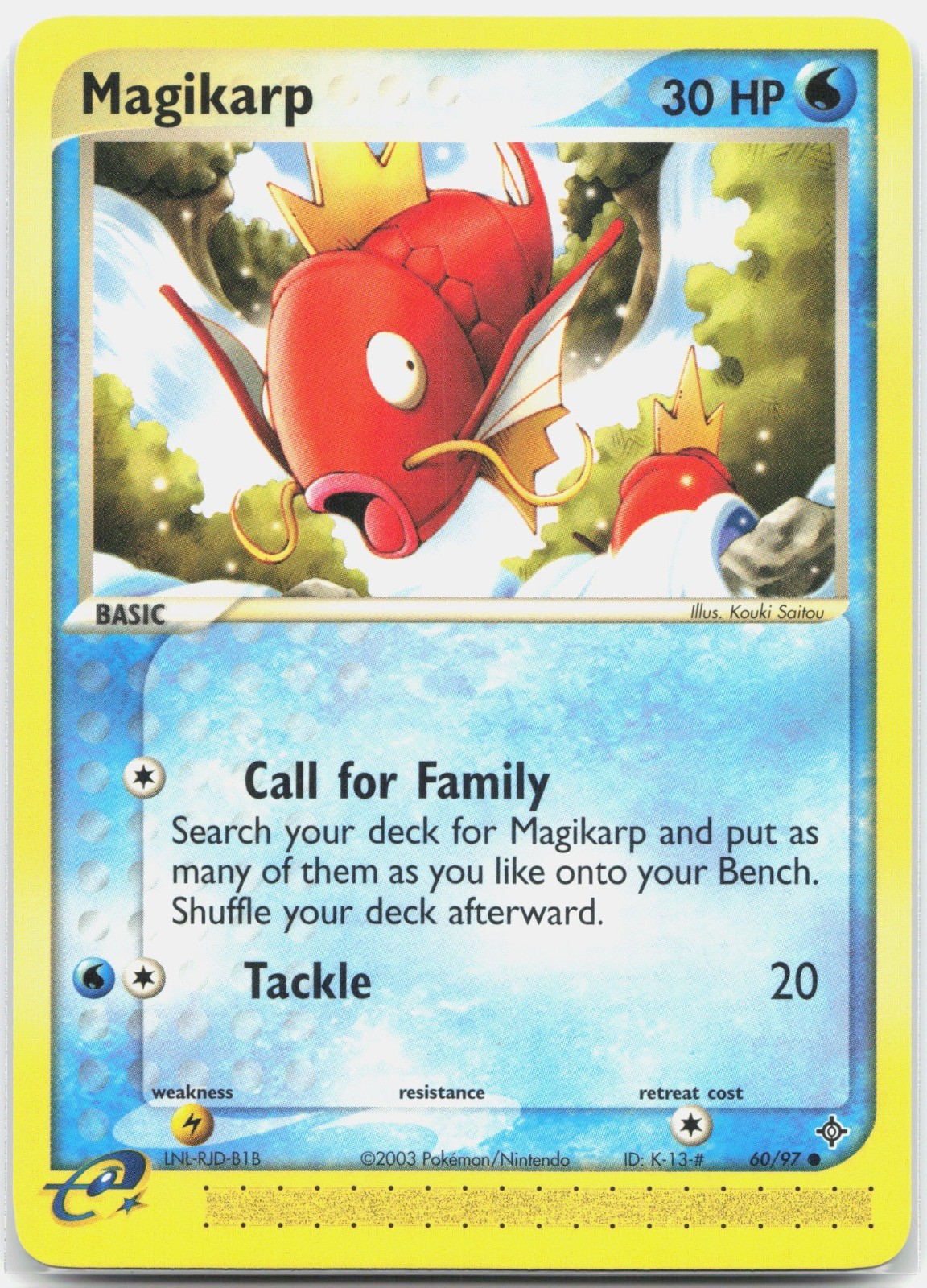 Magikarp Common EX Dragon DR Water 60/97 2003 NM