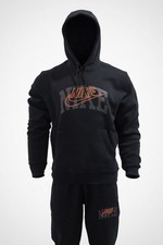 Nike Men's M 2-Piece Fleece Hoodie  Tapered Jogger Pants Set Logo Pockets