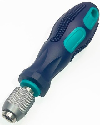 1/4'' Bit Driver Handle, 1/4 inch Hex Quick Release Green + Blue 