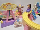 Vintage Barbie Kelly Doll Roller Coaster Amusement Park Playset & Rides Lil Kidz
