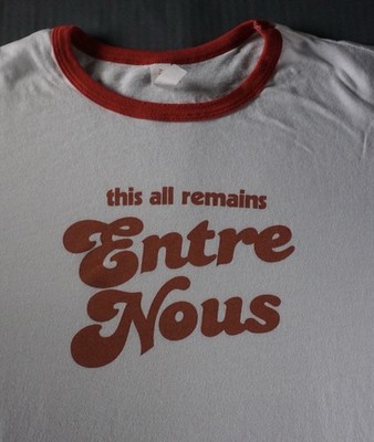 The Holdovers Shirt Mens XL White Red Ringer Entre Nous Movie Promo Graphic