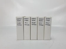 JRC ECC81/12AT7WA RCA BLACK PLATES VACUUM TUBES LOT OF 5