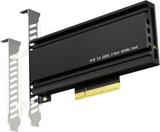 Dual NVMe M.2 PCIe Enclosure- Motherboard Needs Bifurcation - Use Software RAID