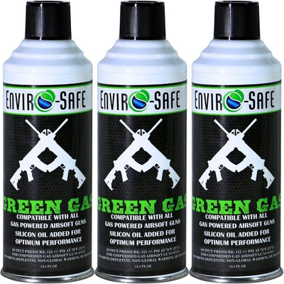#ad #ad ENVIRO SAFE Green Gas for Airsoft Guns Up to 1500 Shots per Can 3 cans $45.45
