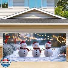 6 x 13 ft Christmas Garage Door Decorations Merry Christmas decor
