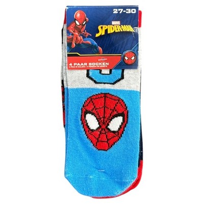 MARVEL Spiderman 4er Pack Kinder Socken Strümpfe Gr. 27-30