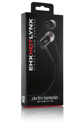Electro-Harmonix HOT LYNX Wired Earbuds - Black - FREE SHIP!