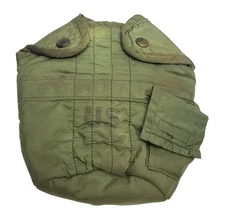 US Military Canteen Cover w/ Vertical & Horizontal Stitching Dated 1975 US Army
