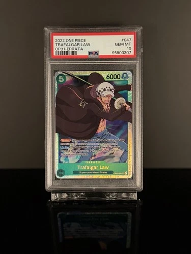 ✅2022 Romance Dawn ONE PIECE OP01-047 TRAFALGAR LAW SR PSA 10 GEM MINT