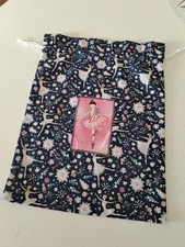 Bolso para zapatos de ballet hecho a mano con cordón