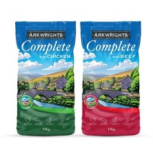 Arkwrights Complete Dry Dog Food 2 pack (30kg) - 1 x 15kg Chicken 1 x 15kg Beef 1.13 per kilo